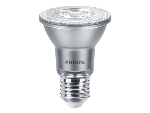 Philips LED Classic - LED-spotlight - form: PAR20 - klar finish - E27 - 6 W (motsvarande 50 W) - klass F - varmt vitt ljus - 2700 K