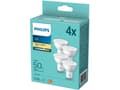 Miniatyrbild 4 av 5: Philips - LED-spotlight - form: PAR16 - klar finish - GU10 - 4.7 W (motsvarande 50 W) - klass F - varmt vitt ljus - 2700 K (paket om 4)