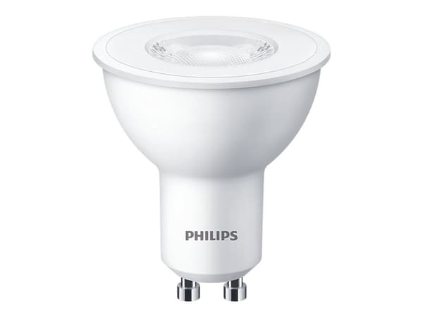 Philips - LED-spotlight - form: PAR16 - klar finish - GU10 - 4.7 W (motsvarande 50 W) - klass F - varmt vitt ljus - 2700 K (paket om 4)