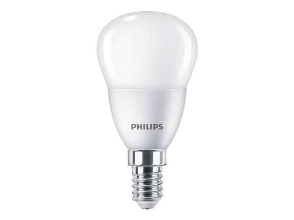Philips - LED-glödlampa - form: P45 - glaserad finish - E14 - 2.8 W (motsvarande 25 W) - klass F - varmt vitt ljus - 2700 K
