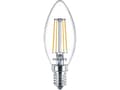 Miniatyrbilde 3 av 5: Philips - LED-filamentlyspære - form: B35 - klar finish - E14 - 4.3 W (ekvivalent 40 W) - klasse F - varmt hvitt lys - 2700 K (en pakke 3)