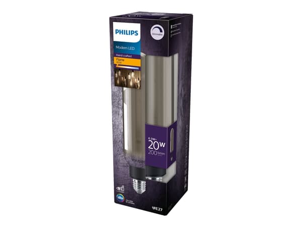 Philips Hehkulamppu (himmennettävä), 6,5 W, 20 W, E27, 200 lm, 15000 h, Flame