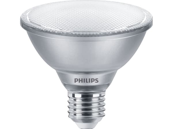 Philips - LED-spotlight - form: PAR30S - klar finish - E27 - 9.5 W (motsvarande 75 W) - klass F - varmt vitt ljus - 2700 K