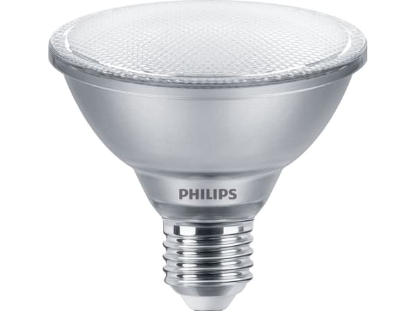 Philips - LED-spotlight - form: PAR30S - klar finish - E27 - 9.5 W (motsvarande 75 W) - klass F - varmt vitt ljus - 2700 K