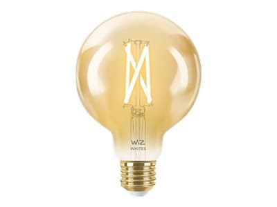 WiZ Filament-pallolamppu amber 6,7 W (vastaa 50 W) G95 E27, Älylamppu, Wi-Fi, Kulta, E27, Multi, 2000 K