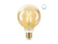 Pikkukuva 1 / 5: WiZ Filament-pallolamppu amber 6,7 W (vastaa 50 W) G95 E27, Älylamppu, Wi-Fi, Kulta, E27, Multi, 2000 K
