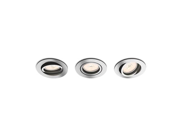 Philips Donegal innebygd spot, innebygd lysplate, GU10, LED, 500 lm, 220-240 V, krom Kromfarget
