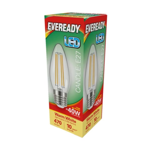 Eveready ES/E27 Filament Bulb Warm White One Size