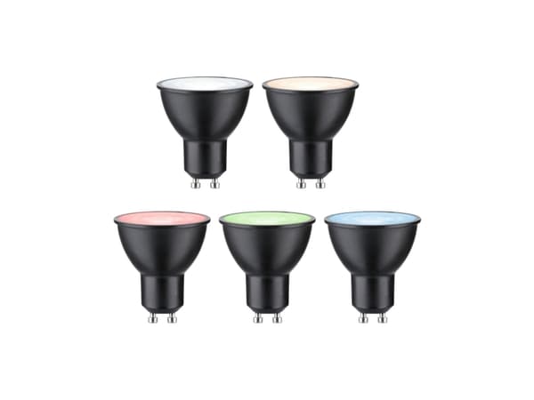 Paulmann 29148, Älypolttimo, ZigBee, Musta, LED, GU10, 2200 K
