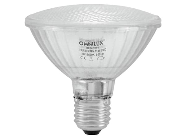 Omnilux 88043011 LED (RGB) lamppu EEK F (A - G) E27 10 W Viileän valkoinen (Ø x L) 95 mm x 92 mm 1 kpl