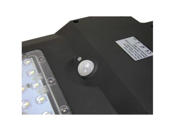 V-TAC Solcellsdriven gatubelysning 15W LED Svart ST-15 4000K 1600lm