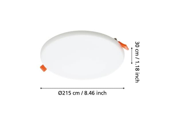 EGLO RAPITA INDBYG Ø215 2250LM HVID