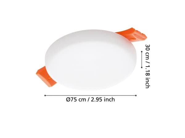 EGLO RAPITA INFÄLLD Ø75 450LM VIT