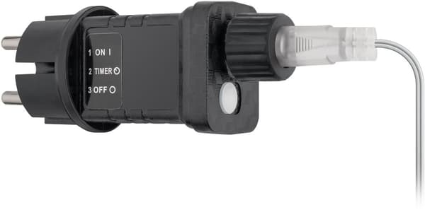 Goobay 400er LED-ljuskedja för isregn med timerfunktion och 24 V transformator för utomhusbruk, varmvitt (3000 K), för inomhus- och utomhusbruk (IP44)