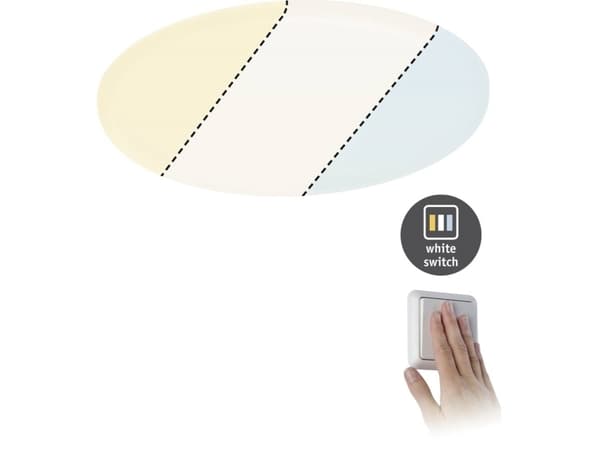 Paulmann Veluna VariFit, Rund, Tak/Vegg, Gjennomsiktig, Plast, Sykehus, Kontor, Utstillingslokale, IP44