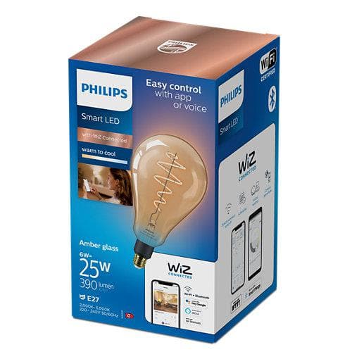 BEC smart LED Philips, soclu E27, putere 6 W, forma sferic, lumina alb calda alb rece, alimentare 220 - 240 V, "000008719514372221" (timbru verde 0.45