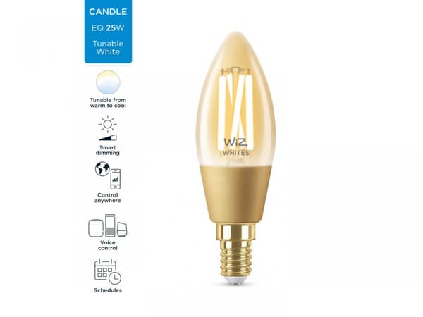 BEC smart LED Philips, soclu E14, putere 4.9W, forma lumanare, lumina toate nuantele de alb, alimentare 220 - 240 V, "000008718699787257" (timbru verd