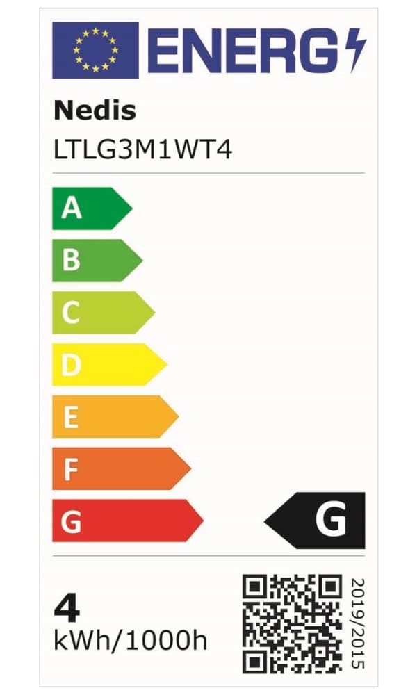 NEDIS LED lampička/ dobíjecí/ 5VDC/ dotykové funkce/ přirozená, studená, teplá bílá/ stmívatelná/ 280 lm/ bílá