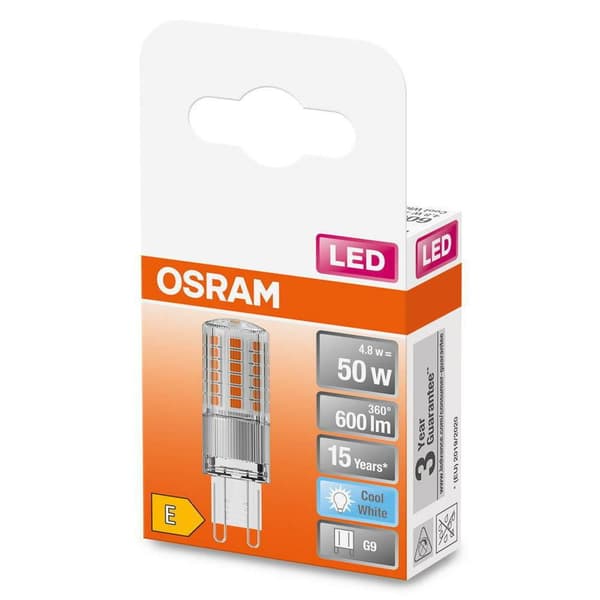 LEDPIN50 CL 4,8W/840 230V G9 FS1 OSRAM "000004058075432482" (timbru verde 0.45 lei)