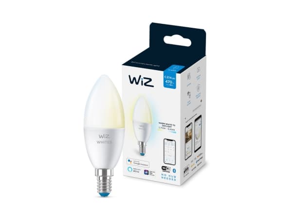 WiZ Connected - LED-lyspære - form: C37 - E14 - 4.9 W (ekvivalent 40 W) - klasse F - varm til kjølig hvitt lys - 2700-6500 K