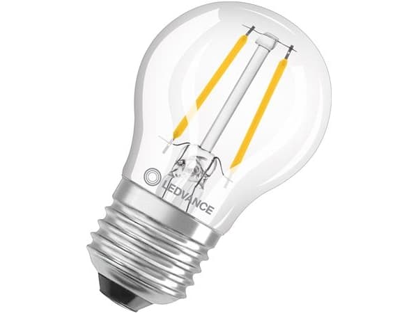LEDVANCE LED krone filament - 470lm 4,8W/827 (40W) E27 dæmpbar