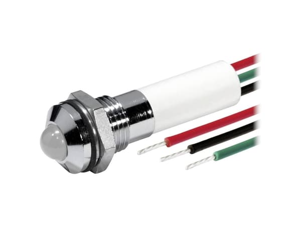 CML 19TR0A12/6 LED-signallampe Rød, Grøn, Gul 12 V/DC 10 mcd, 20 mcd, 30 mcd