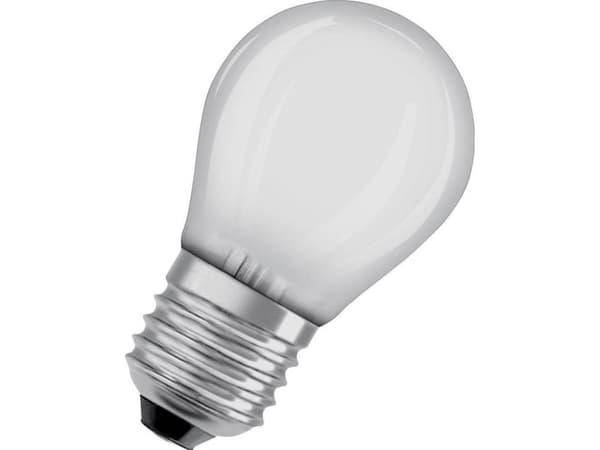 OSRAM LED STAR - LED-filamentlyspære - form: P40 - mattslipt finish - E27 - 4 W (ekvivalent 40 W) - klasse E - kjølilg hvitt lys - 4000 K