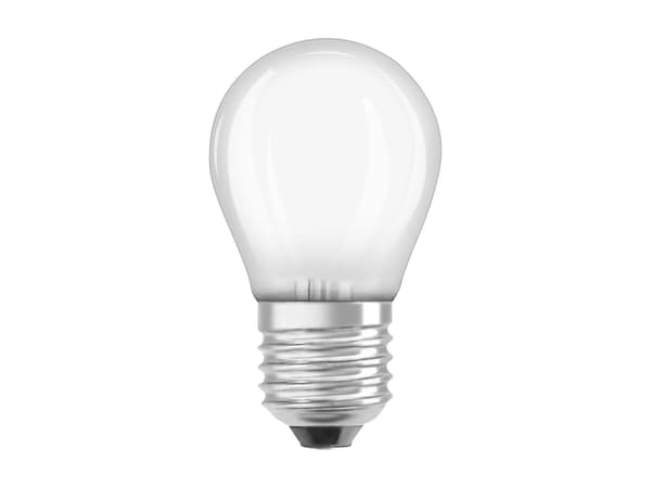 OSRAM LED STAR - LED-filamentlyspære - form: P40 - mattslipt finish - E27 - 4 W (ekvivalent 40 W) - klasse E - kjølilg hvitt lys - 4000 K
