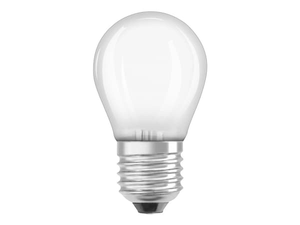 OSRAM LED STAR - LED-glödlampa med filament - form: P40 - glaserad finish - E27 - 4 W (motsvarande 40 W) - klass E - svalt vitt ljus - 4000 K