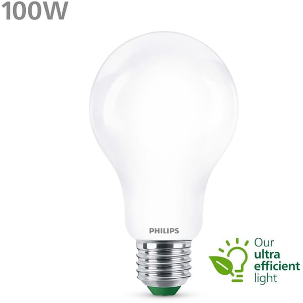 LED E27 Normal 7,3W (100W) Frosted 1535lm 2700K Energiklasse A