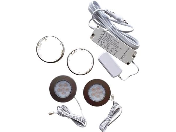 Nohr 2-kit LED spot, inkl. driver, alu