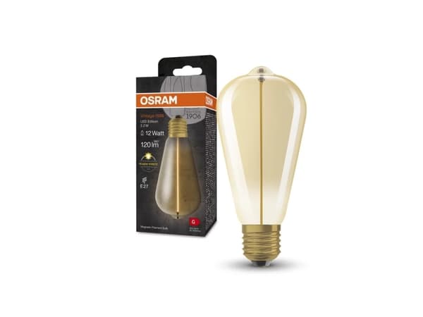 Osram AC44605, 2,2 W, 16 W, E27, 120 lm, 15000 t, varm hvit