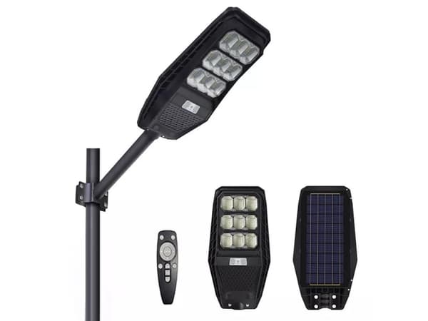 PIONEER 120W SOLAR LAMPS + PANEL 10W + 12000mAh + PILOT & MOVEMENT SENSOR