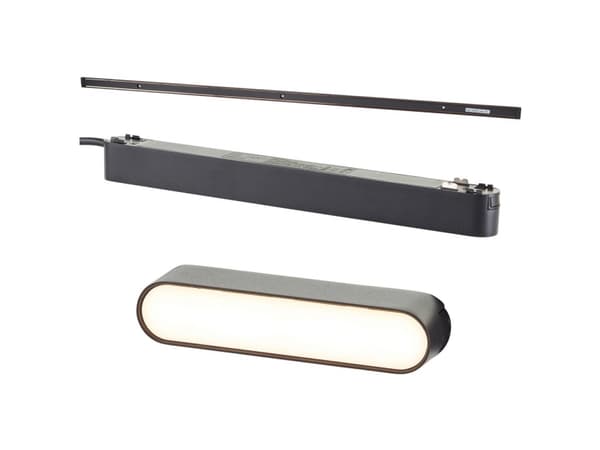 Brilliant G30071/76 Click&Shine Skinne-basissystem Sort