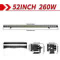 Pikkukuva 2 / 2: Otsikko: CO LIGHT 52 ECE R112 R10 R7 Off Road LED Bar 12V 24V Auton valo baari ATV Barra 4x4 Kattotyövalo Lada Niva Tuning Kuorma-auto SUV, Vain johto