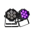 Miniatyrbild 1 av 4: LED Par-ljus, RGBWA+UV-tvätt, Aluminiumkropp, 8 st 7x18w, EU-kontakt