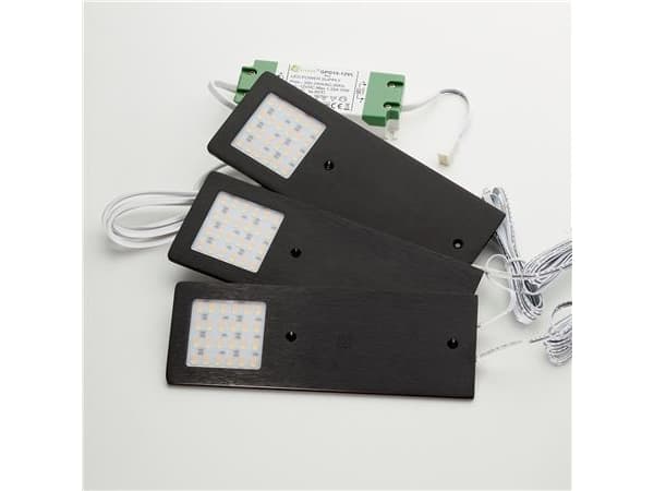Castor 3-kit, LED spot, inkl. driver, black