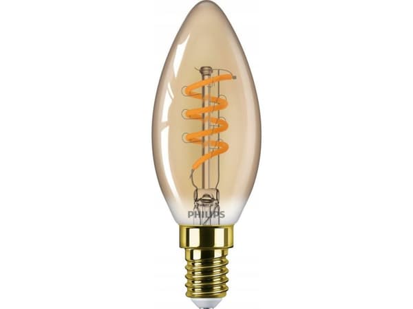 Philips Kynttilälamppu ja Lustre (himmennettävä), 2,5 W, 15 W, E14, 136 lm, 15000 h, Flame