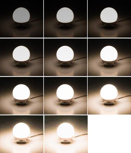 LED-lampor till Sminkspegel med 30 olika ljuslägen