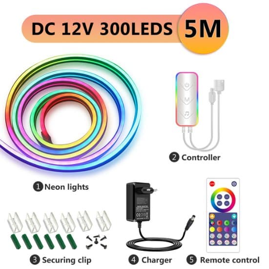 RGB Neon LED strip- 5 M bluetooth