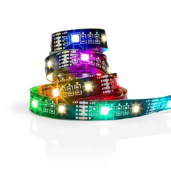 LED-remsa - NEDIS - BTLS20RGBW - Flerfärgad - 2.00 m - Bluetooth - IP20