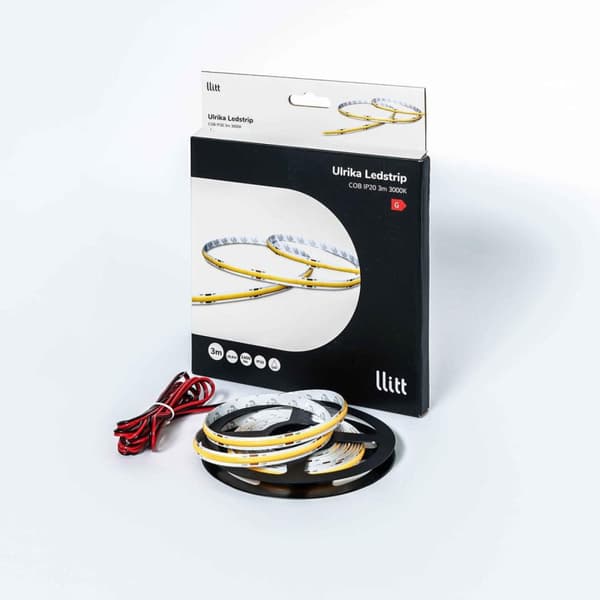 Llitt Ulrika Ledstrip COB-LED utan trafo IP20 6m 3000K