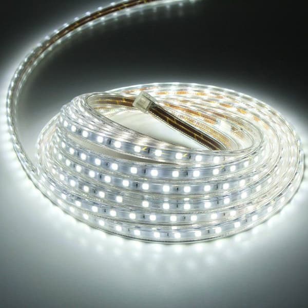 Led strip - led band Onssi LED Strips SMD5050 60 Led/m 220v 6000k Kallljus (3 meter) IP65 Vattentät Med LED Sockel...