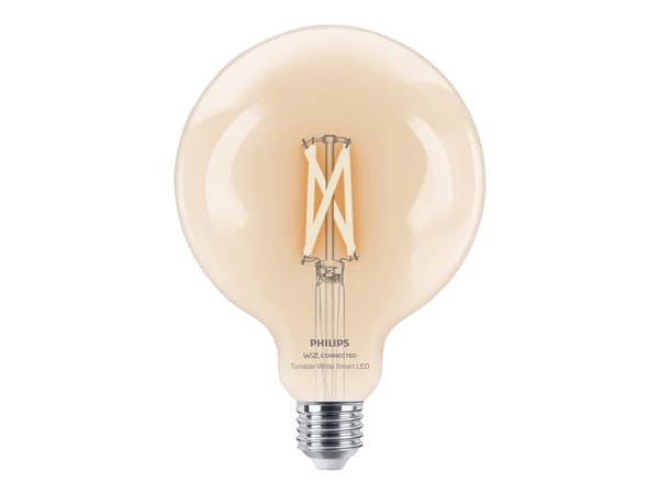 Philips Smart - LED-filamentlyspære - form: G125 - klar finish - E27 - 7 W (ekvivalent 60 W) - klasse E - avstembar hvit - 2700-6500 K