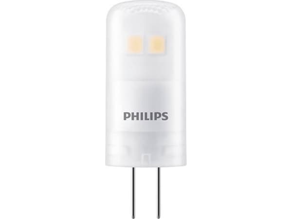 Philips - LED-glödlampa - form: kapsyl - G4 - 1 W (motsvarande 10 W) - klass F - varmt vitt ljus - 2700 K
