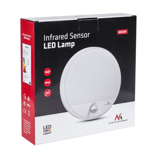 LED-lamppu liiketunnistimella MCE291 W valkoinen