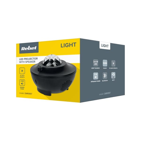 LED projektor med højttaler