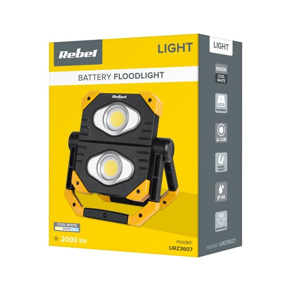 2XCOB kannettava LED-kohdevalo
