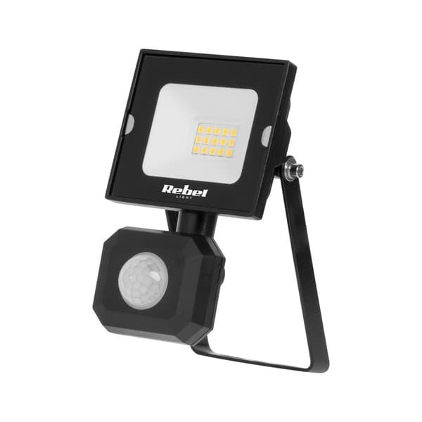 10W LED spotlight med bevægelses- og skumringssensor, 4000K, 230V