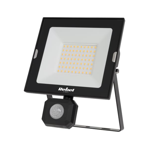 50W LED spotlight med skumring og bevægelsessensor, 4000K, 230V